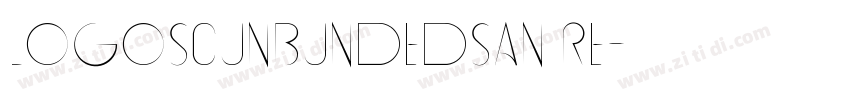 LogoSCUnbundedsan Re字体转换
